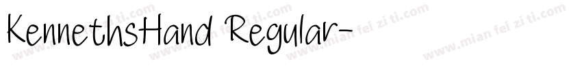 KennethsHand Regular字体转换